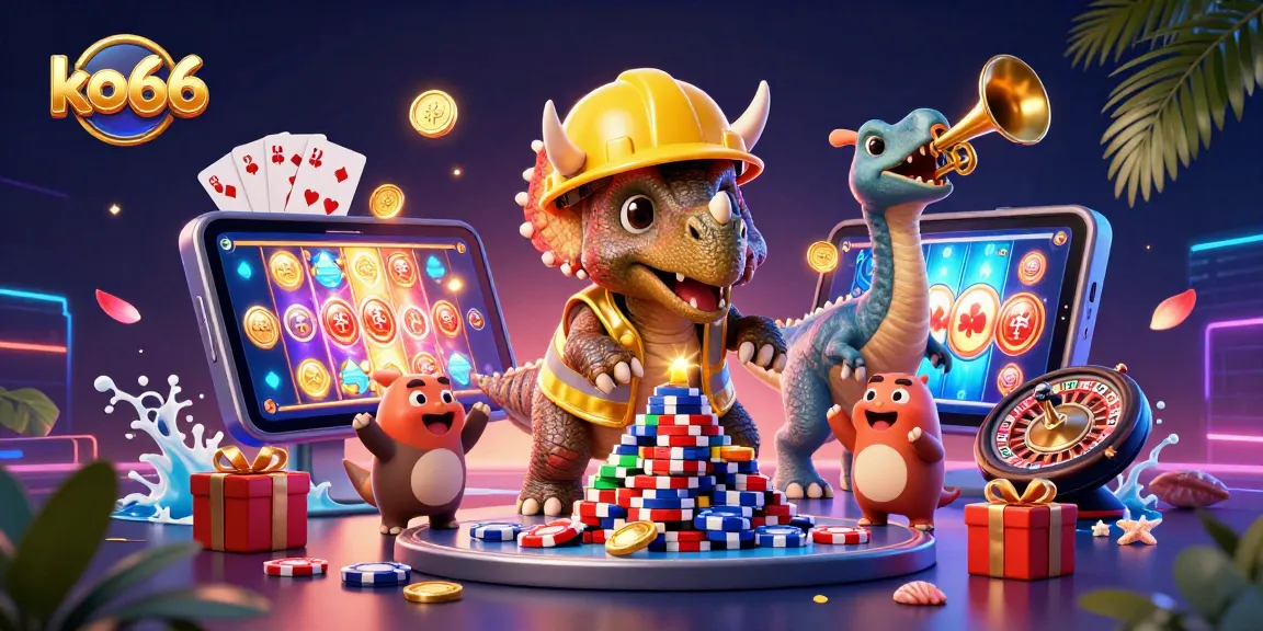 Experience the excitement of ko66 with vibrant casino games and animated characters creating thrilling gaming moments.