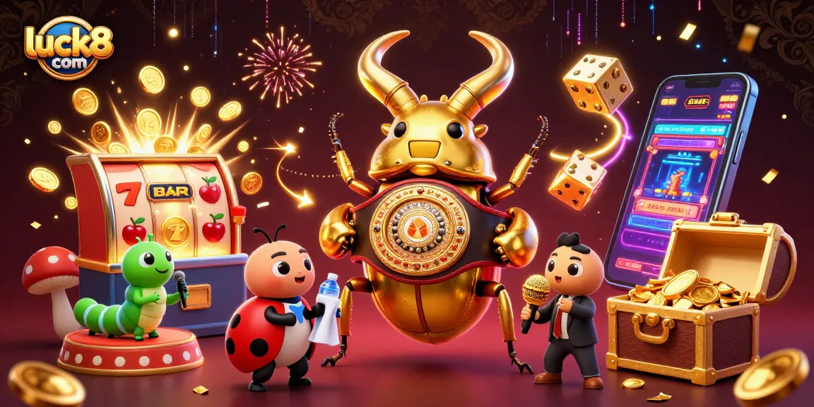 Engage in thrilling action at luck8 com with a dynamic casino scene illustrating vibrant games and excitement.