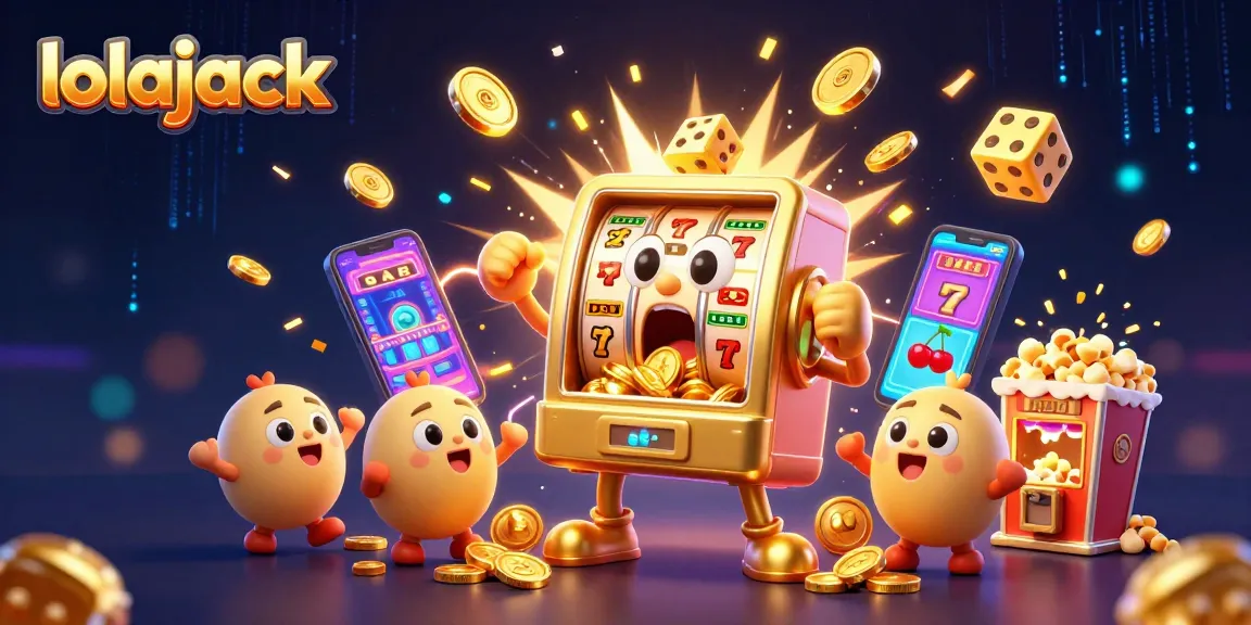 Experience the thrill of lolajack as the jackpot bursts forth, celebrating wins with electrifying energy.
